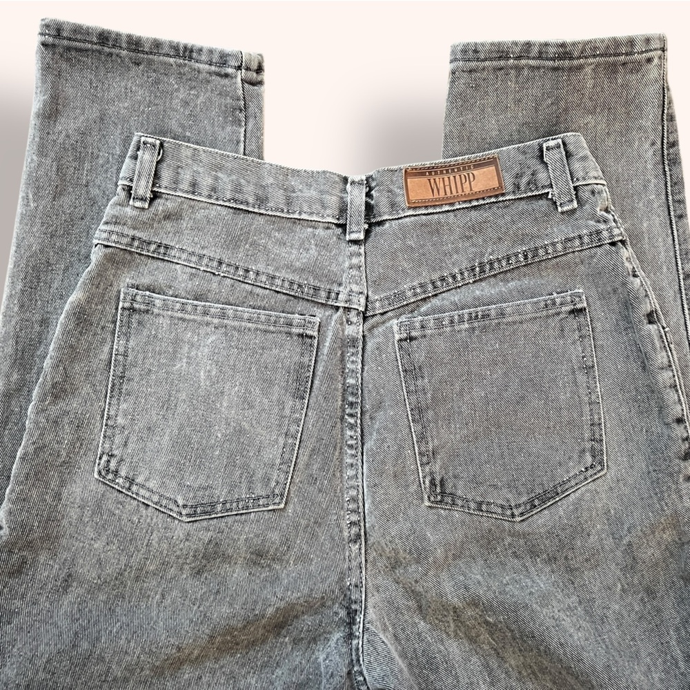Vintage Whipp Denim, Button Fly Jean, Gray Wash - Picture 8 of 10